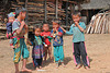 Hmong kids in their village