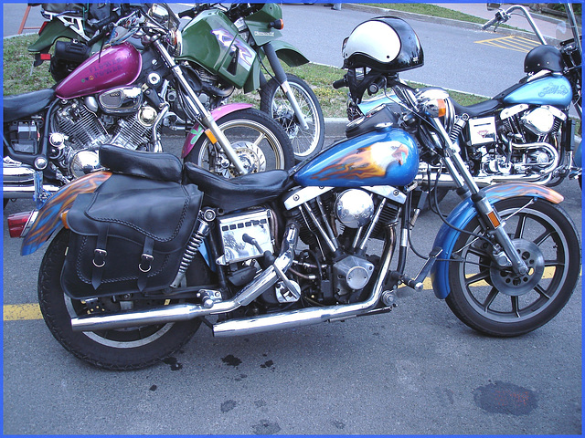 Une jolie Shovelhead 1200 au front