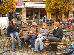 Louvain - Leuven / Ados belges - Teenagers charming Quartet / With - avec  Permission / Belgique - Belgium.  10 novembre 2007.
