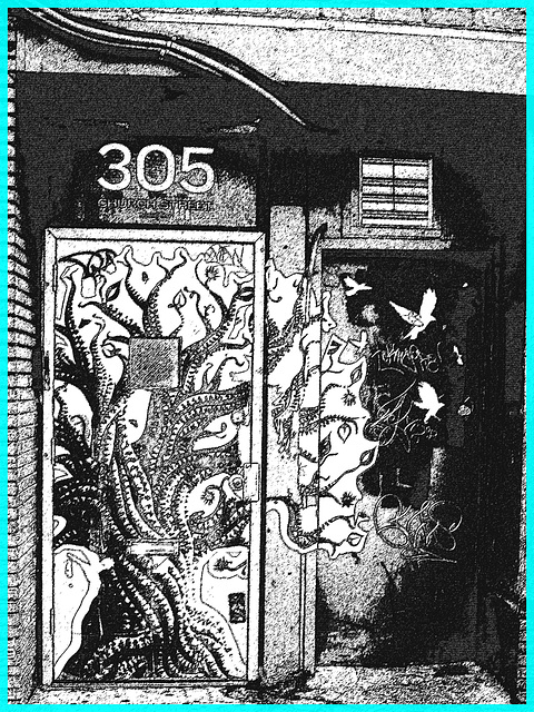 305 Church street- NYC. Création encre de chine Photofiltre