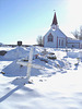 Lieux de culte à saveur Cri / Cri first nation church and cemetery