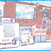Pingouin / Recyclage / La Poste /  Téléphone - Dépanneur du Québec / General store in Quebec - 7 décembre 2008 / Contours de couleurs.