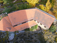 Blick auf dem Burghof