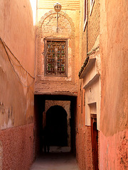 Pink Walls in the Medina
