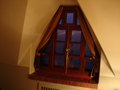 Room's window  -  Fenêtre de chambre /  Abbaye de St-Benoit-du lac au Québec  - 7-02-2009 -  Photo originale