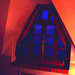 Room's window  -  Fenêtre de chambre /  Abbaye de St-Benoit-du lac au Québec  - 7-02-2009 -  Effet nuit et couleurs ravivées