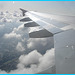 Aile et nuages / Clouds and wing - Flight- Vol Air Transat Bruxelles-Montréal- 29 octobre 2008