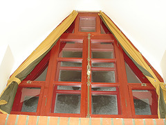 Room's window  -  Fenêtre de chambre /  Abbaye de St-Benoit-du lac au Québec  - 7-02-2009  - Photo originale
