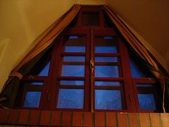 Room's window  -  Fenêtre de chambre /  Abbaye de St-Benoit-du lac au Québec  - 7-02-2009  -  Photo originale