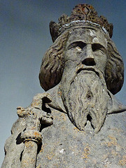 king with sceptre, bristol high cross