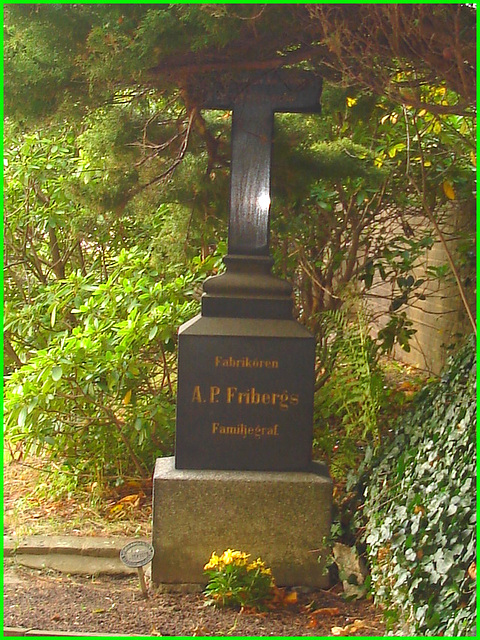 Cimetière de Helsingborg- Suède- A.P. Friberg family / 22 octobre 2008.