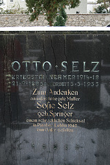 Grabstein Otto Selz aus Straubing, ermordet 1933