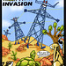 Green Path Invasion postcard