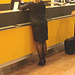 Jet airways high heeled blond flight attendant /  Brussels airport -19-10-2008