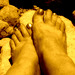 Mon amie chérie Christiane / My beloved friend Christiane's golden feet - Reine aux Pieds d'or  /  Golden feet Queen.