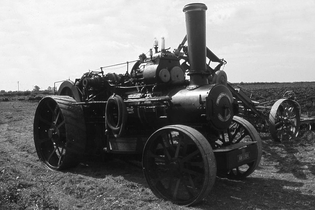 Fowler Traction Engine Operating a Plough