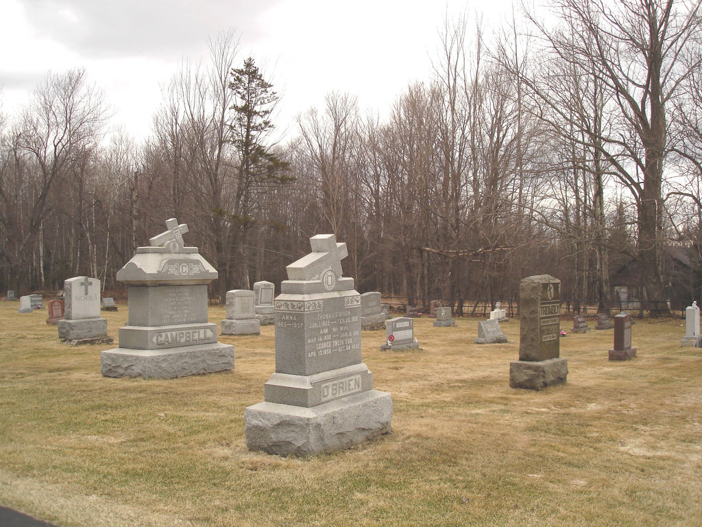 Immaculate heart of Mary cemetery - Churubusco. NY. USA.  March  29th 2009  -   O' Brien....