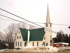 Église St-Augustin de Cantorbery church - Austin. Québec- CANADA /   7 février 2009