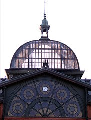 Roof Fish-auction-hall with clock