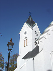 Cimetière et église / Cemetery & church - Ängelholm.  Suède / Sweden.  23 octobre 2008