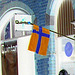 Façade et drapeau - Quinton flag façade  /   Helsingborg - Suède 3 Sweden.   22 octobre 2008-  Effet de négatif