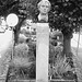 La tête de Carl !  Carl Adolph Agardh head statue- Båstad.  Suède - Sweden.   21-10-2008 - N & B.