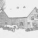 Twin maples farm - St-Benoit-du-lac-  Québec- Canada - 7 février 2009 - Mine de plomb / Lead artwork