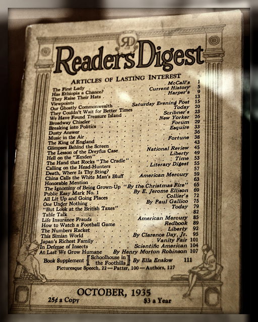 Reader's Digest, October 1935