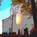 Laholms kirka ( Church & cemetery) - Église et cimetière /   Laholm -  Sweden / Suède.  25 octobre 2008  - Postérisation