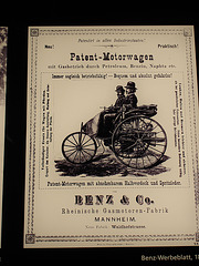 Benz Motorwagen Werbeblatt