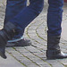 La fille ATG aux bottes sexy à talons plats / ATG Lady in flat sexy boots -  Ängelholm.  Suède / Sweden.  23 octobre 2008