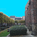 Église de Helsingborg, Suède . 22 octobre 2008 - Photofiltrée avec ciel bleu