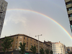 Arco iris en Pamplona.
