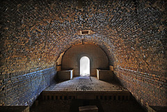 Inside the kiln