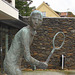 Sculpture d'un joueur de tennis / Tennisman sculpture
