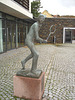 Sculpture d'un joueur de tennis / Tennisman sculpture