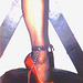 Elsa's friend  - Suggestive pose in high heels / Pose suggestive en talons hauts -  Avec / with permission  - Photofiltrée