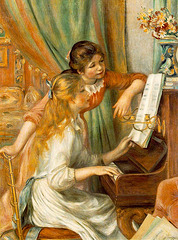 Jeunes filles au piano, œuvre de Pierre Auguste Renoir