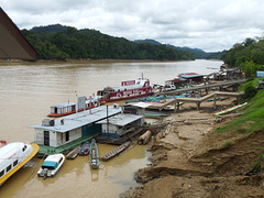 A View up the Rajang River at Kapit