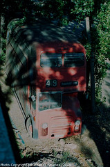 Old Leyland Double Decker Bus, Picture 2, Holesovice, Prague, CZ, 2008