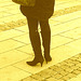 Allfrûkt Swedish Lady in Dominatrix Boots /  La Dame Allfrûkt  en bottes de Dominatrice -   Helsingborg / Suède - Sweden.  22 Octobre 2008- Sepia