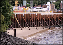 Neubau der Hafenmauer