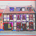 Olsons cafe -  Helsingborg / Suède - Sweden.   22 octobre 2008 - Postérisée en couleurs bonbons /  Candy colours