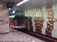 Metro Train at Haje, Prague, CZ, 2009