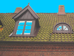 Maison  Skanegarden house - Båstad / Suède - Sweden.  21-10-2008 -  Avec bleu ajouté