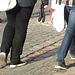 Inspiration white purses Swedish duo in eunuch sneakers /  Sacoches blanches et espadrilles  -  Ängelholm / Suède - 23 octobre 2008 Anti podolibido !