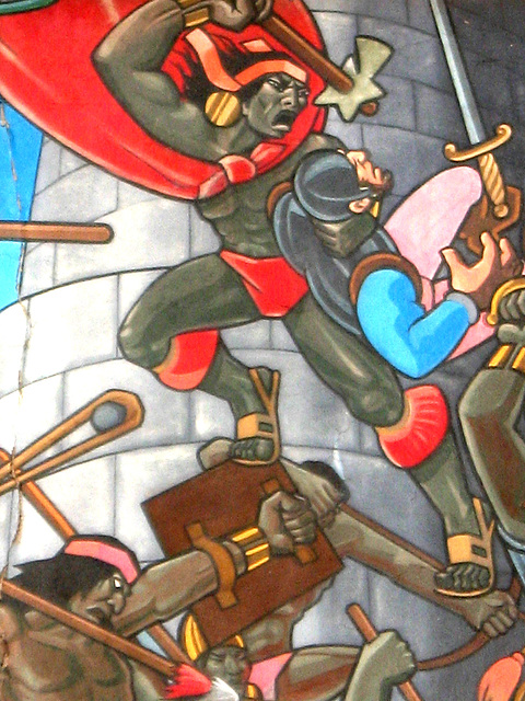 Avenida El Sol, Cuzco - Mural de Juan Bravo Avenida El Sol, Cuzco - Mural de Juan Bravo
