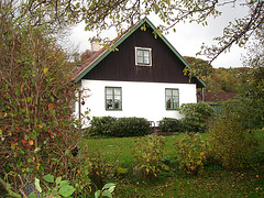 Maison suédoise dans un coin paisible -  Black & White swedish house - Båstad  / Sweden - Suède.   21-10-08
