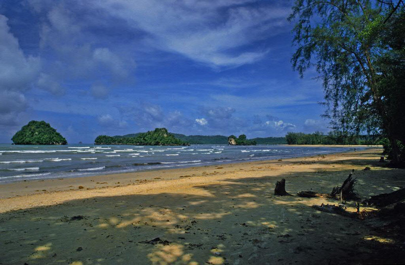 Khao Lak beach in the Phang Nga province 1987