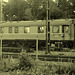 Wagon de train suédois /  Swedish train wagon -  Ängelholm / Suède - Sweden - 23 octobre 2008- En photo ancienne / Vintage artwork
